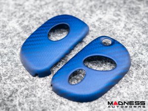 Maserati Granturismo Key Fob Cover - Carbon Fiber (2005 - 2017) - Matte Blue Maserati Granturismo Key Fob Cover - Carbon Fiber (2005 - 2017) - Matte Blue